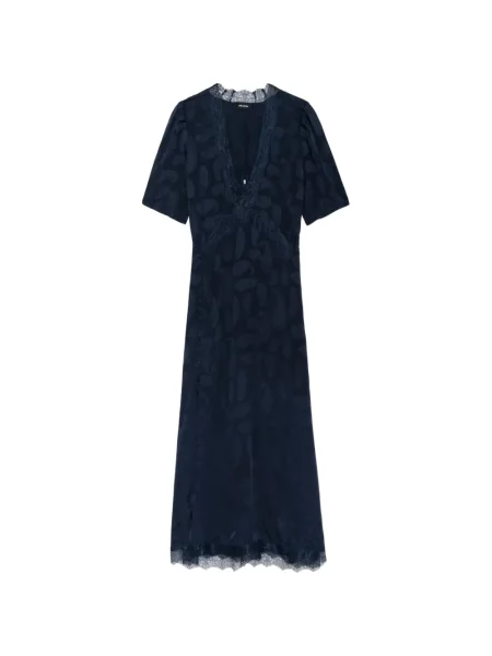 Rochie midi Zadig&voltaire din dantelă albastru