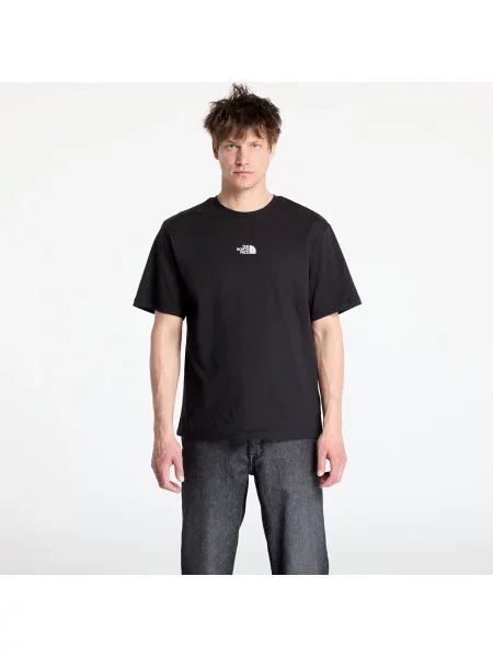 Тениска The North Face с принт черно
