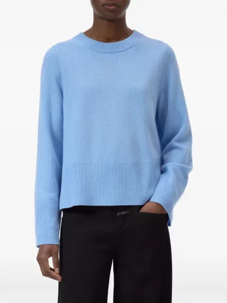 Pulover Closed cu decolteu rotund lung albastru