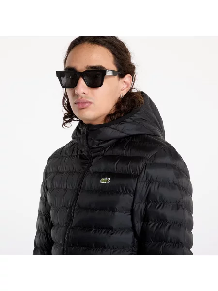 Kurtka puchowa Lacoste czarna