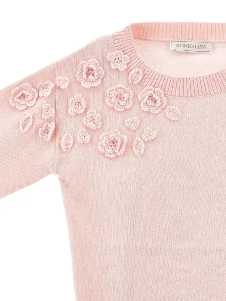 Sweter dziecięcy Monnalisa różowy