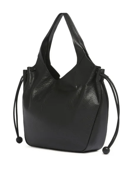 Geanta de piele Marni din piele negru