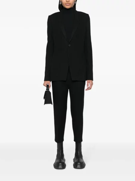 Kelnės Rick Owens apkarpytas juoda