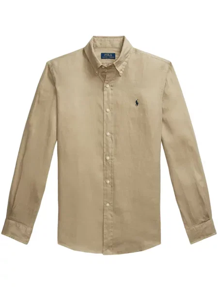 Slip de baie Polo Ralph Lauren cu broderie din piele de căprioară în carouri albastru