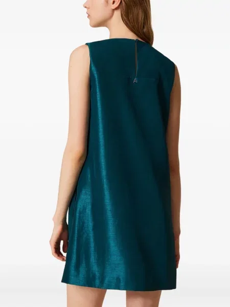 Rochie mini Twinset fără mâneci de costum albastru