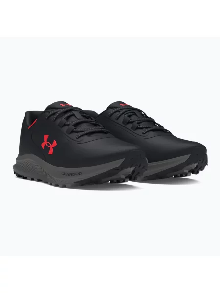 Кросівки для бігу Under Armour Charged Bandit Trail 3 black/black/racer red чорні