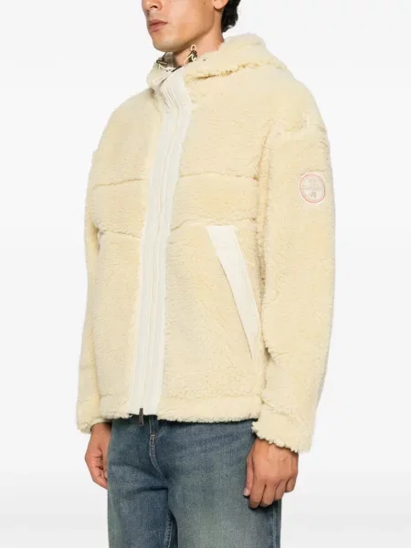 Geacă Napapijri din fleece cu glugă