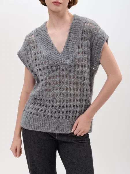 Жилет Panicale Cashmere сірий
