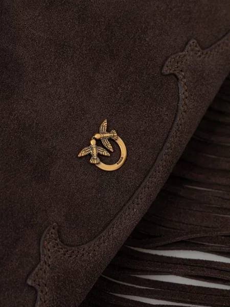 Замшевая сумка через плечо Pinko
