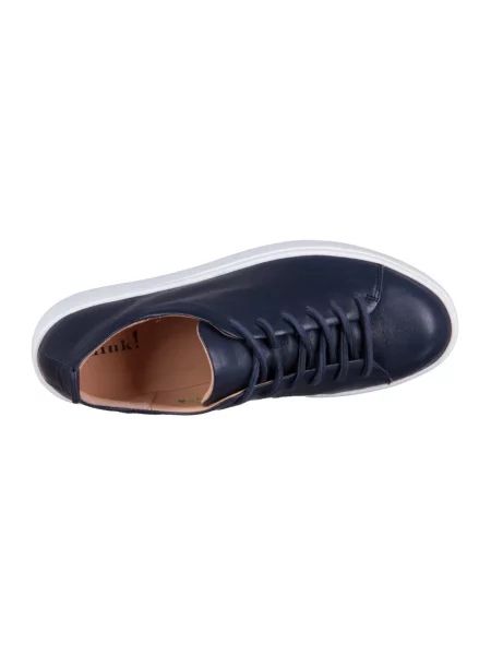 Sneakersy Think skórzane niebieskie
