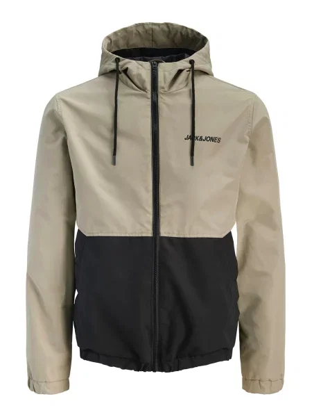 JACK & JONES Geacă de primăvară-toamnă JWHMASH gri deschis negru