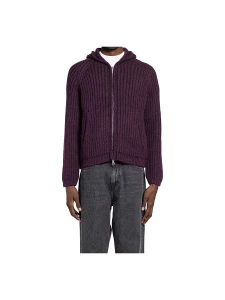 Sweter Our Legacy wełniany z kapturem fioletowy