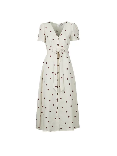 Rochie tip cămașă Vero Moda bej