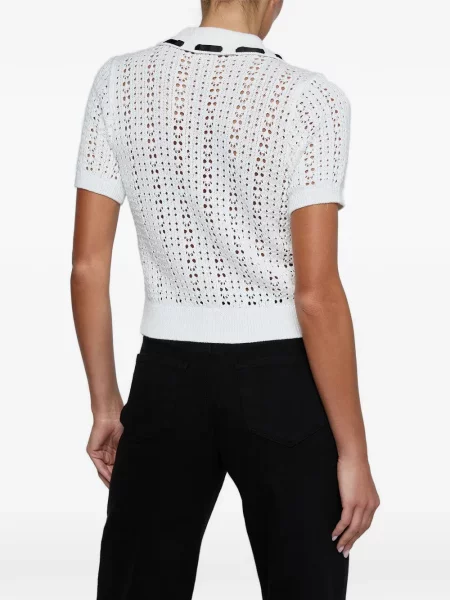 Cardigan L'agence tricotate alb