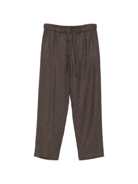 Pantaloni Amaranto cu cordon maro