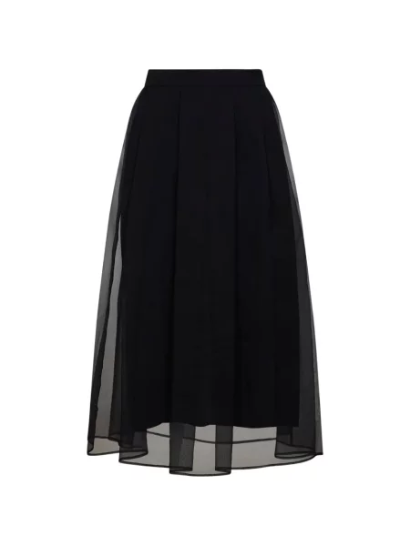 Fustă midi Brunello Cucinelli negru