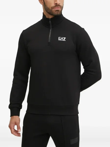 Hanorac cu fermoar Ea7 Emporio Armani negru