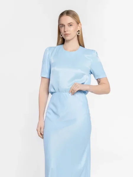 Спідниця міді Arber блакитний