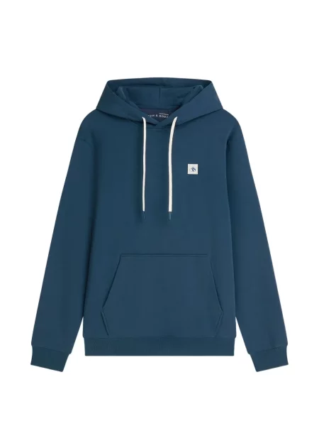 Hanorac cu glugă Scotch & Soda cu autograf cu cordon albastru