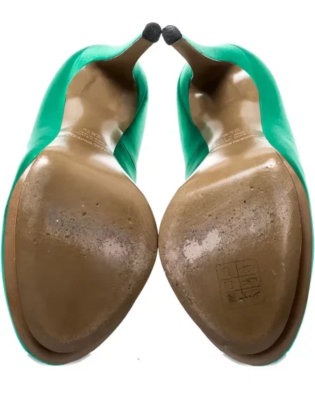 Pantofi cu toc Nicholas Kirkwood cu platformă verde