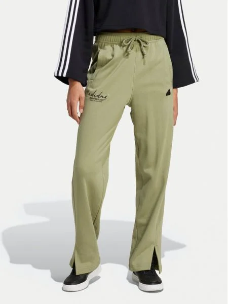 Adidas Pantaloni trening Signature Graphic verde