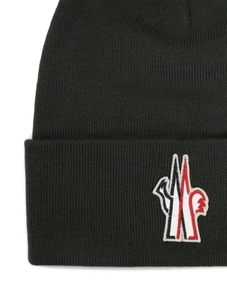 Căciulă Moncler Grenoble de lână verde