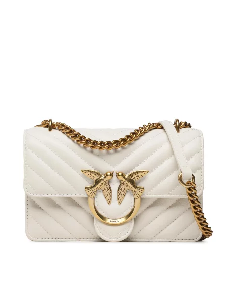 Pinko crossbody torba za žene kožna bež