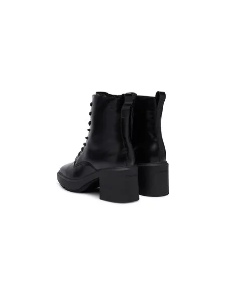Calvin Klein Auliniai batai Block Heel Ank Boot Laceup Lth juoda