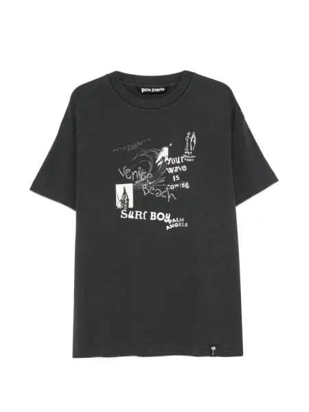 Póló Palm Angels nyomtatás fekete