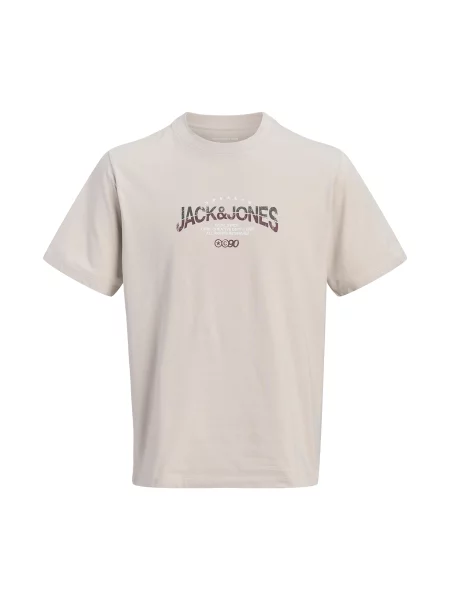 Jack & Jones Junior Tricou JCOTRACE gri taupe / roșu vin alb