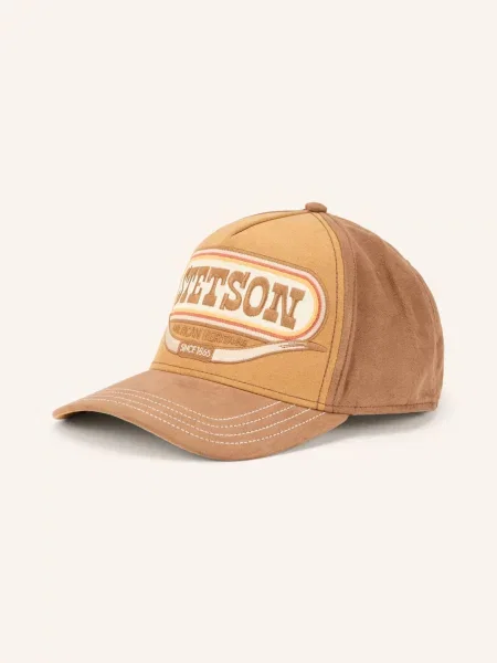 Stetson Čepice V Koženém Vzhledu koňaková / hnědá oranžová