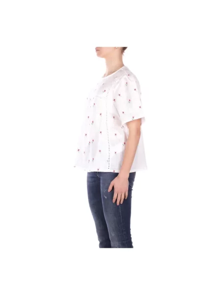 Lniana bluzka Weekend Max Mara biała