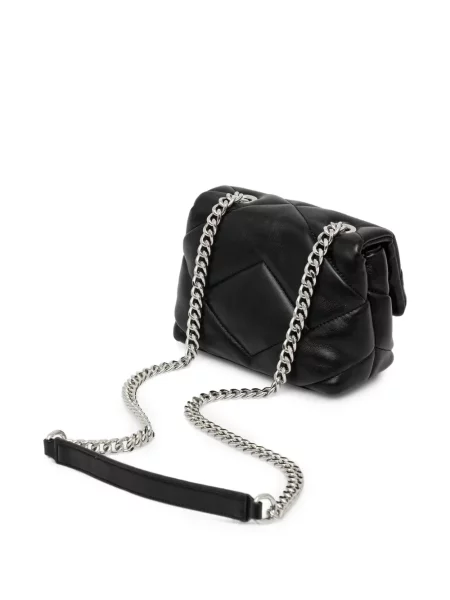 Matlasat geantă Armani Exchange cu autograf negru