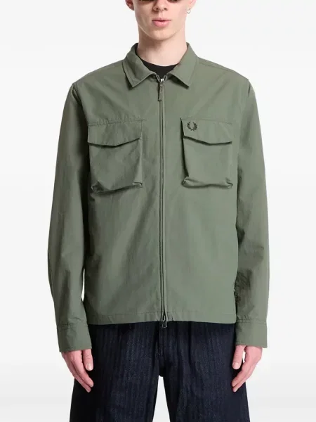 Cămașă Fred Perry cu autograf verde