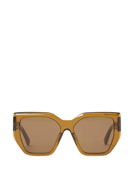 Ochelari de soare Stella Mccartney Eyewear cu imprimeu geometric maro