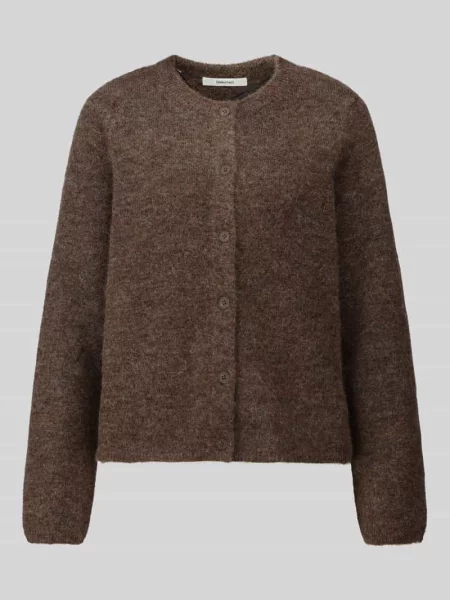 Kardigan rozpinany o kroju relaxed fit z mieszanka wełny model LULU' Selected