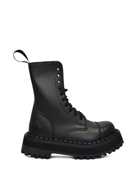 Botine Altercore cu șireturi cu platformă din dantelă negru