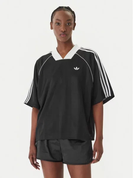 Póló adidas 3S Jaquard Tee Black L fekete