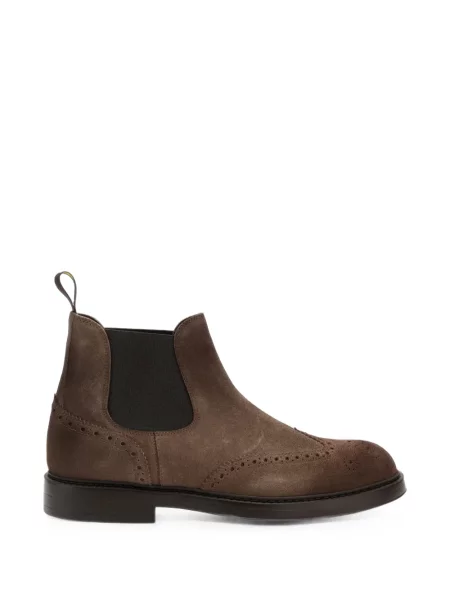 Brogues Doucal's din piele de căprioară maro