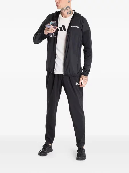 Бягане шорти Adidas на цветя корсет черно