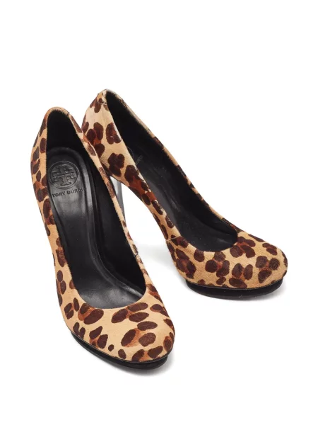 Pantofi cu toc Tory Burch cu imagine cu model leopard maro