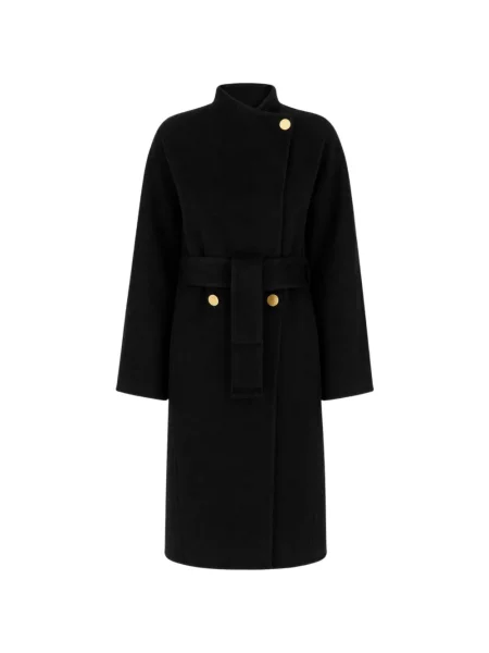 Cu centură palton Alberta Ferretti negru