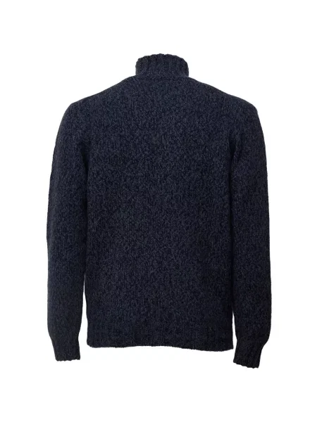 Pulover Fedeli din lână alpaca chunky albastru