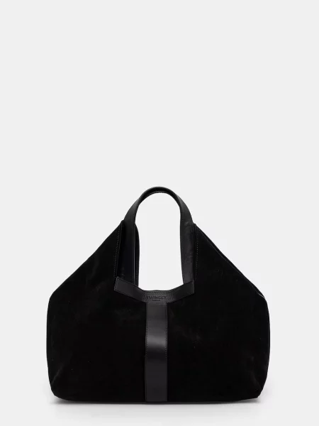 Twinset geantă pentru femei din piele negru