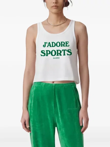 Top Sporty & Rich cu imagine alb
