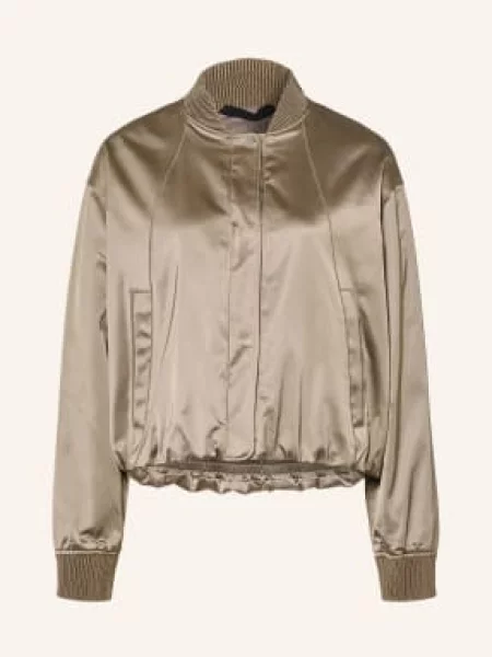 Boss Satynowa Kurtka Petticali beige beżowa