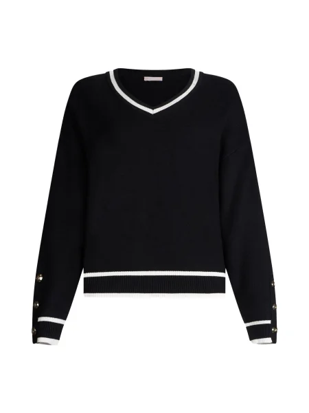 Liu Jo Sport Pulover Črna bela