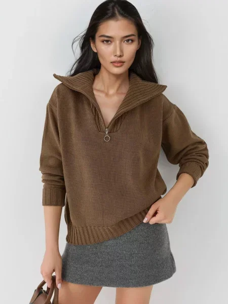 My fashion Svetr Pullover mokka