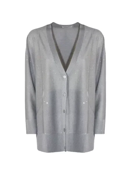 Cardigan Kangra cu paiete gri