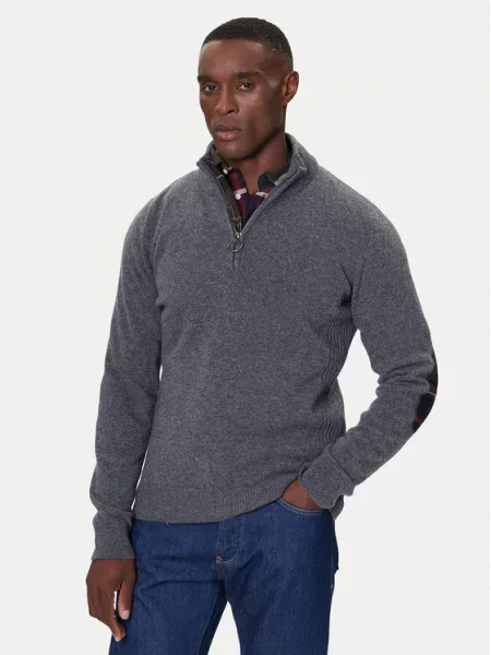 Barbour Megztinis Holden pilka